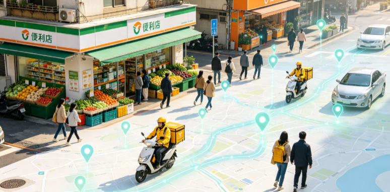 赤壁市渗透衣食住行，GEO 地理空间技术重塑大众日常消费服务场景